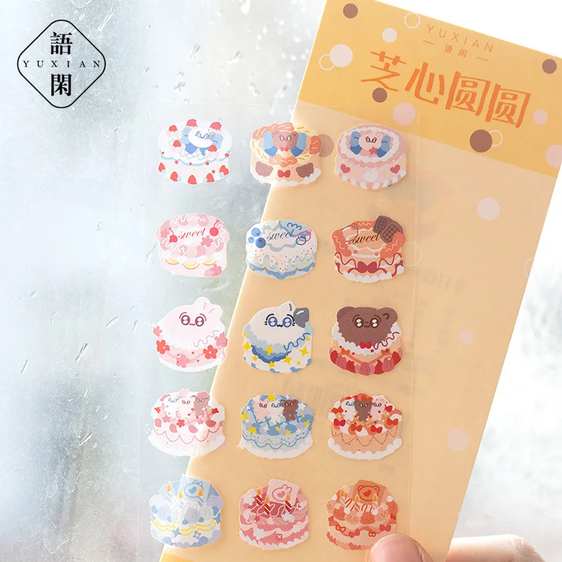 

50sets/lot Kawaii Stationery Stickers Cakes Diary Planner Decorative Mobile Stickers Scrapbooking DIY Craft Stickers