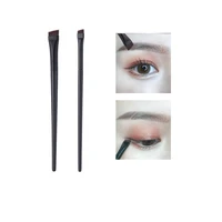 12pcs super thin brow contour brush eyebrow eyeliner brush synthetic hair angled eye liner brow brush makeup tools professional