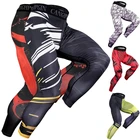 Мужские компрессионные штаны для бега, тренажерного зала, спортивные тренировочные штаны для бега, спортивный костюм, мужские Леггинсы для велоспорта и фитнеса