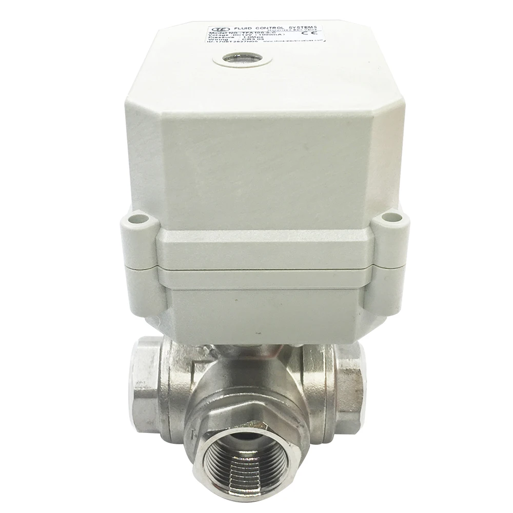 AC110V 230V 3/4/7 провода Электрический привод клапан DN20 3 пути L/T порт SS304 3/4 'Ƈ.0Mpa