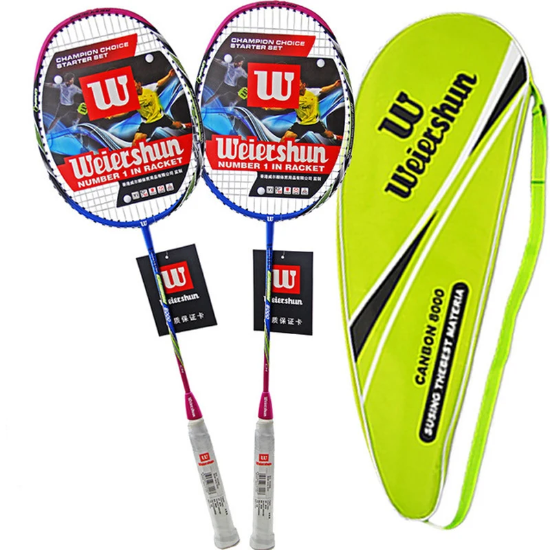 

New 2021 Badminton Racket Carbon Fiber2 Pcs For Men And Women Racquet With Free Bags -40
