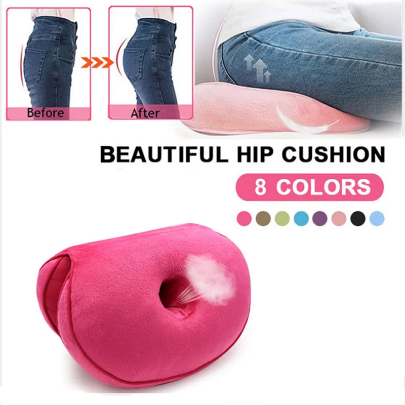 Красивая многофункциональная плюшевая подушка в складку удобная мягкая на