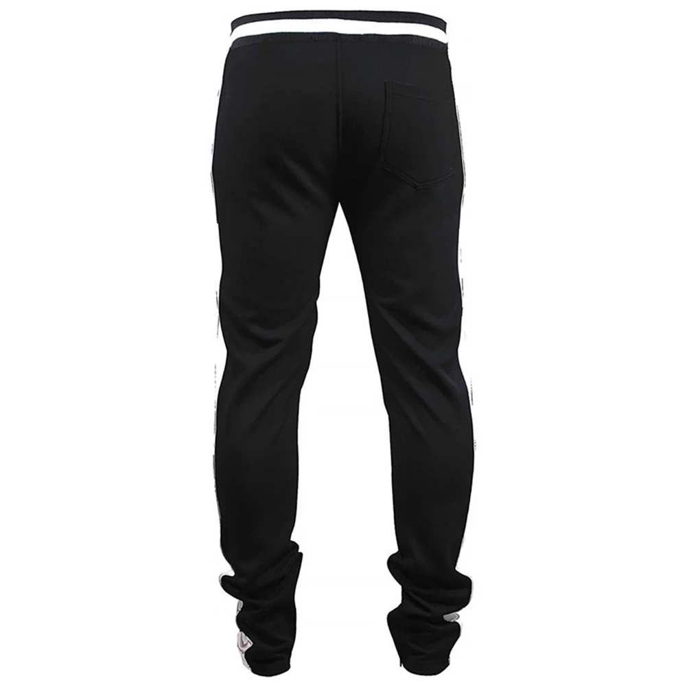 

Mens Hip Hop Premium Slim Fit Track Pants - Athletic Jogger Bottom with Side Taping Waist Drawstring Pants Gym Workout Plus size