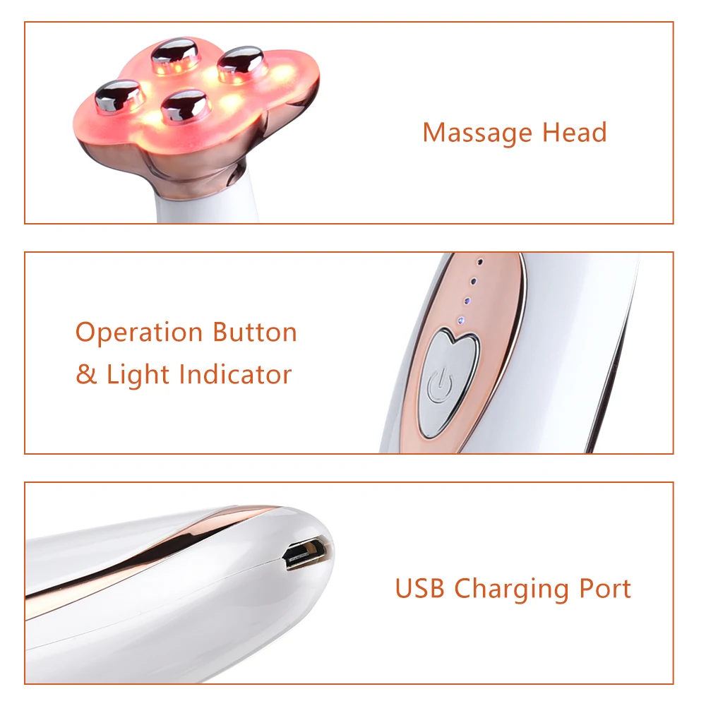 5 в 1 радиочастотный фотонный аппарат для мезотерапии и электропорации | Красота