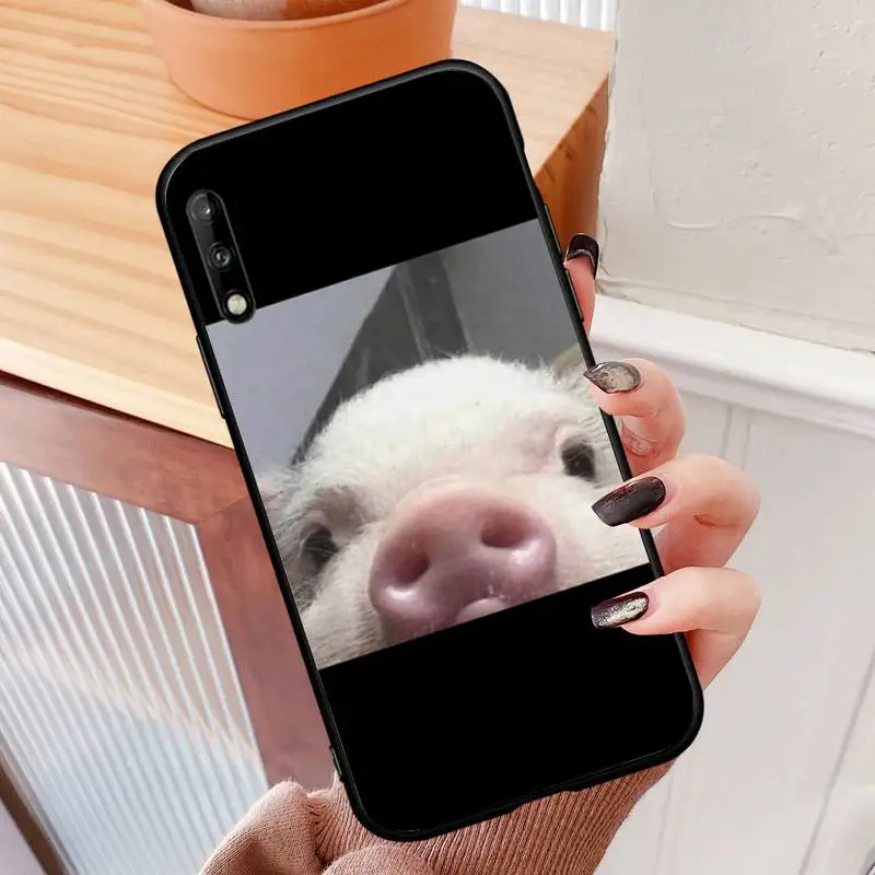 

Mini pet pig Small pig cute pink pig Phone Case For Samsung s7 8 9 10 20 plus lite ULTRA Cover Fundas Coque