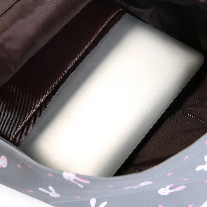 

2021 New Fashion Canvas Mother and Child Bag Cartoon Junior and Middle School Students Student Backpack