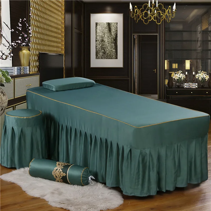 Комплект постельного белья из хлопка с вышивкой и кружевом | Дом сад