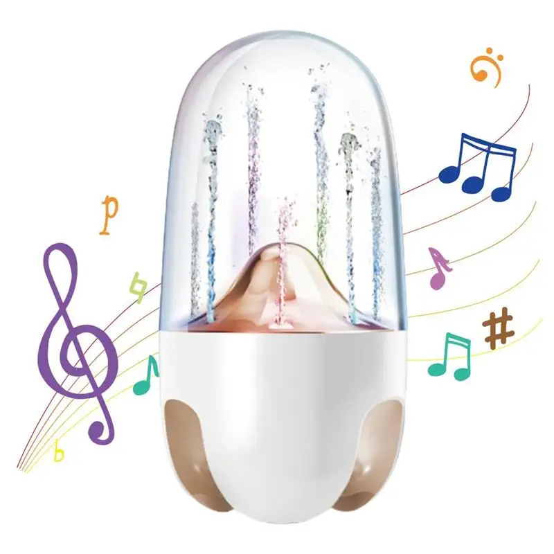 

Динамик со звуком для танцев на воде, Bluetooth Сабвуфер, колонка со светодиодной подсветкой, Hi-Fi стерео, для стола