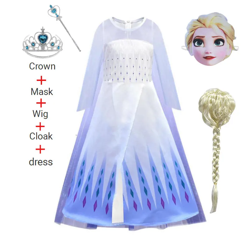 2020 Холодное сердце 2 Косплэй платья Эльзы Анны покрой Принцесса Детские
