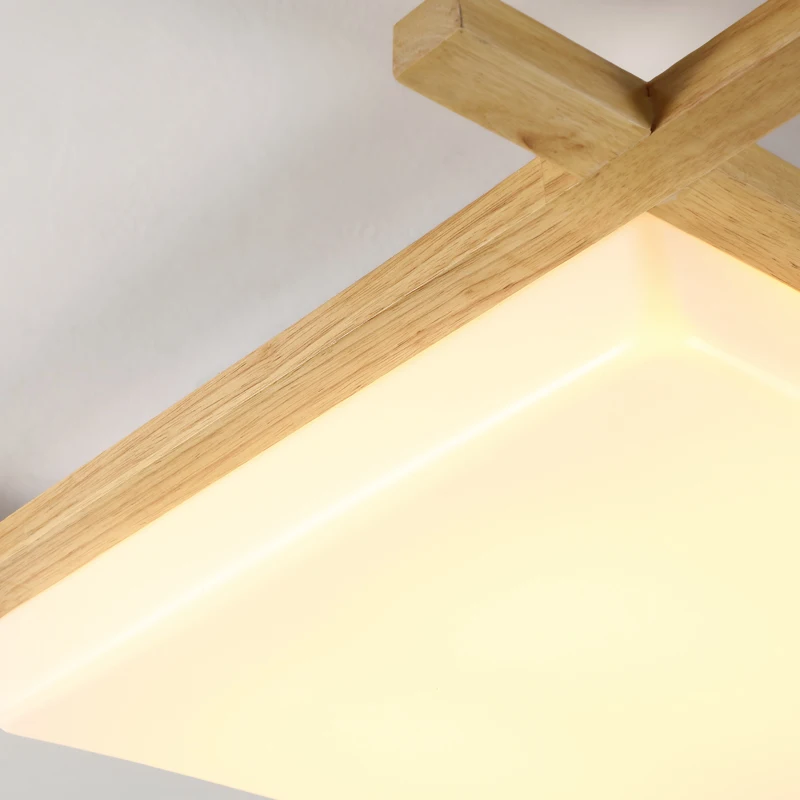 

japanese ceiling light tatami lamp flush mount wood ceiling lamp Living room sitting room Bedroom ceiling lamp square