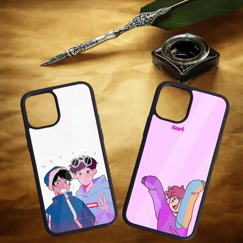 quackity fanart cartoon image Phone Cases for iPhone 11 12 pro XS MAX 8 7 6 6S Plus X 5S SE 2020 XR Hard PC