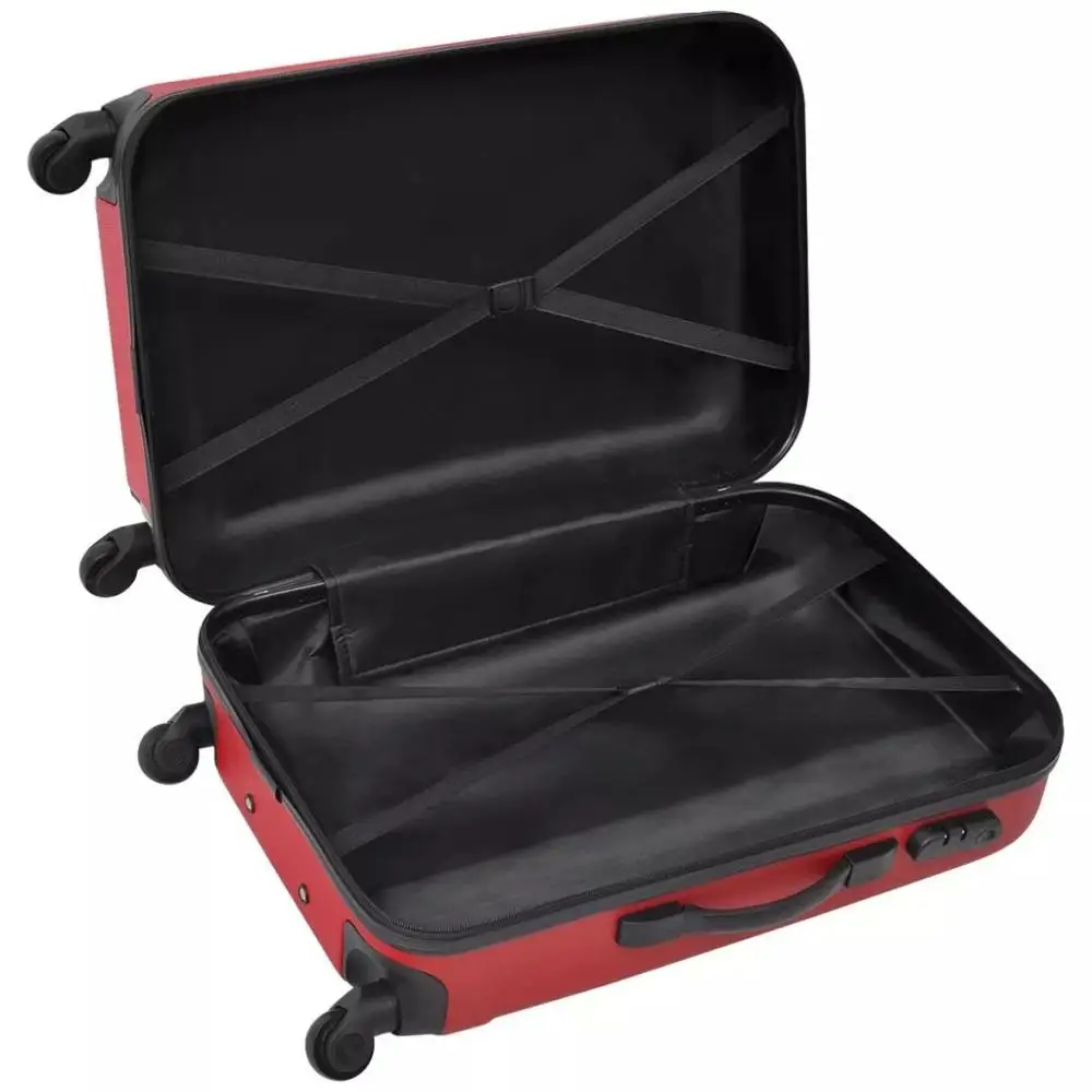 【USA Warehouse】3 Piece Hardcase Trolley Set Red
