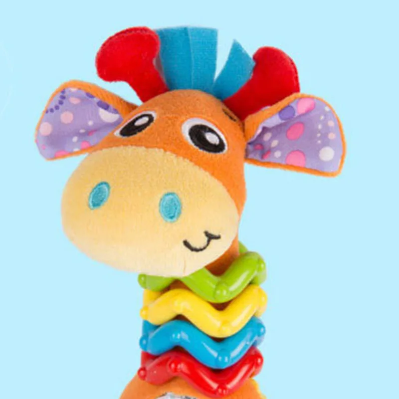 

Creative Baby Rattle Toys Giraffe Toys Soft Animal Baby Educational Toys Baby Rattles Home Decors Christmas Gifts For Kids
