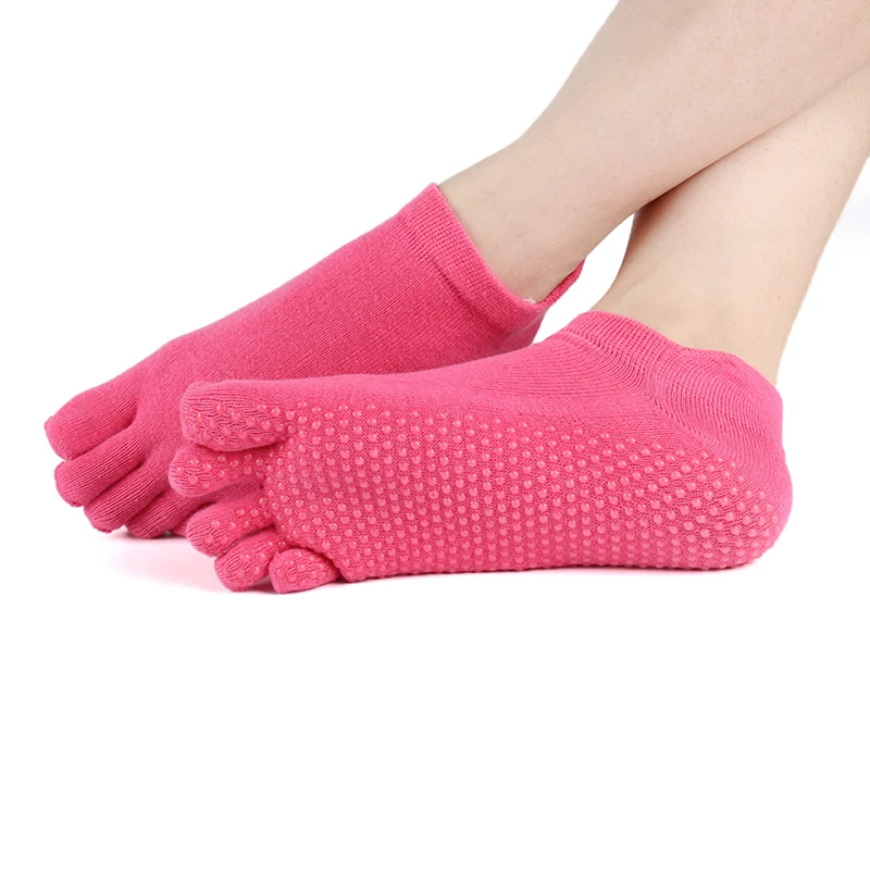 1 пара Противоскользящих носков женские спортивные носки тапочки с пятью