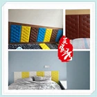 3d самоклеящаяся мягкая сумка для изголовья кровати, Противоударная настенная наклейка, мягкая сумка для комнаты, имитирующая мягкую сумку, Настенная Наклейка для кровати