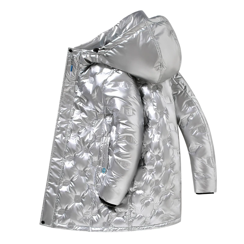 

Light cotton clothes men's and women's new winter medium and short high-grade coat trend slim long warm top jackets