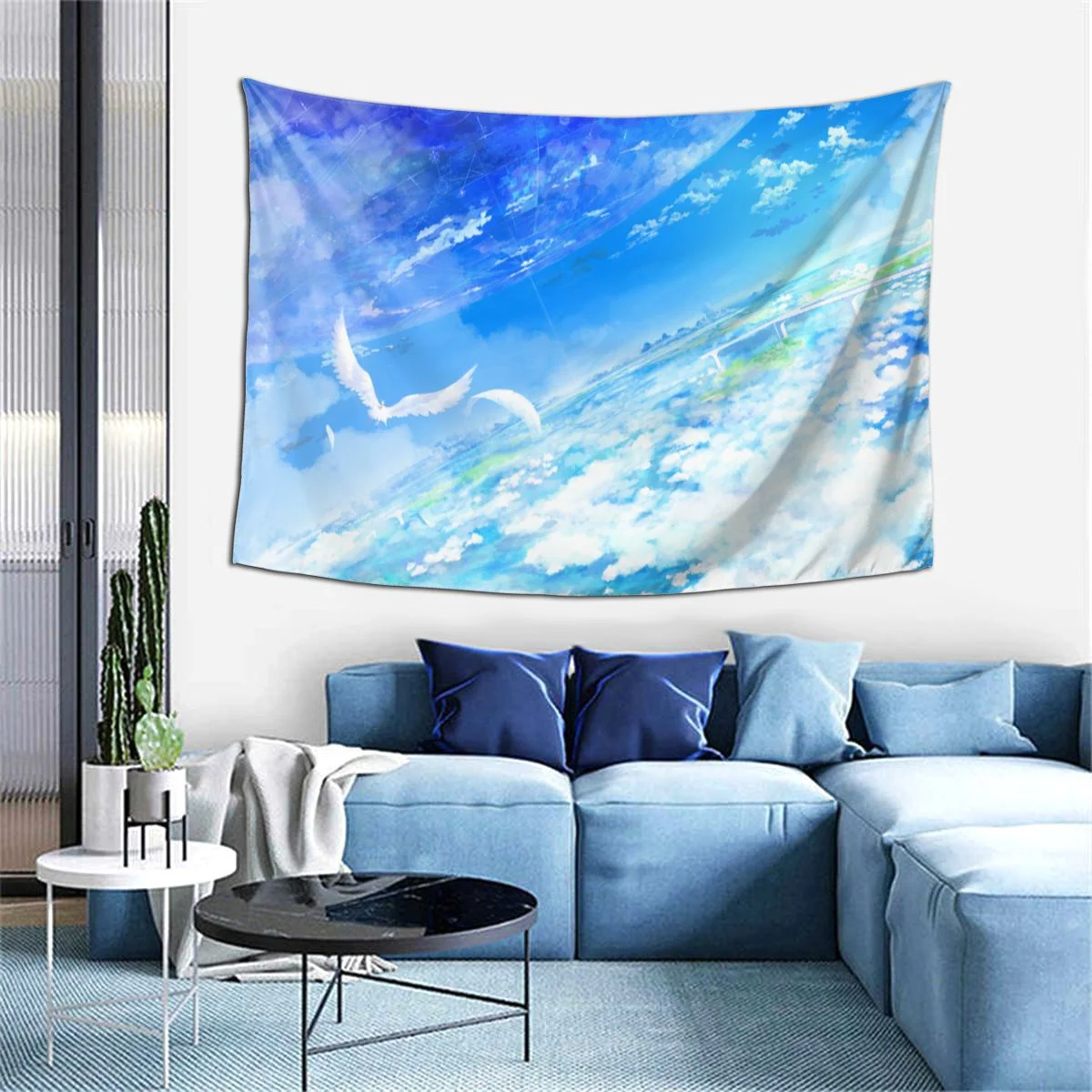 

Artistic Fantasy Landscape Tapestry Wall Hanging Psychedelic Taspestry Wall Art Blanket for Bedroom