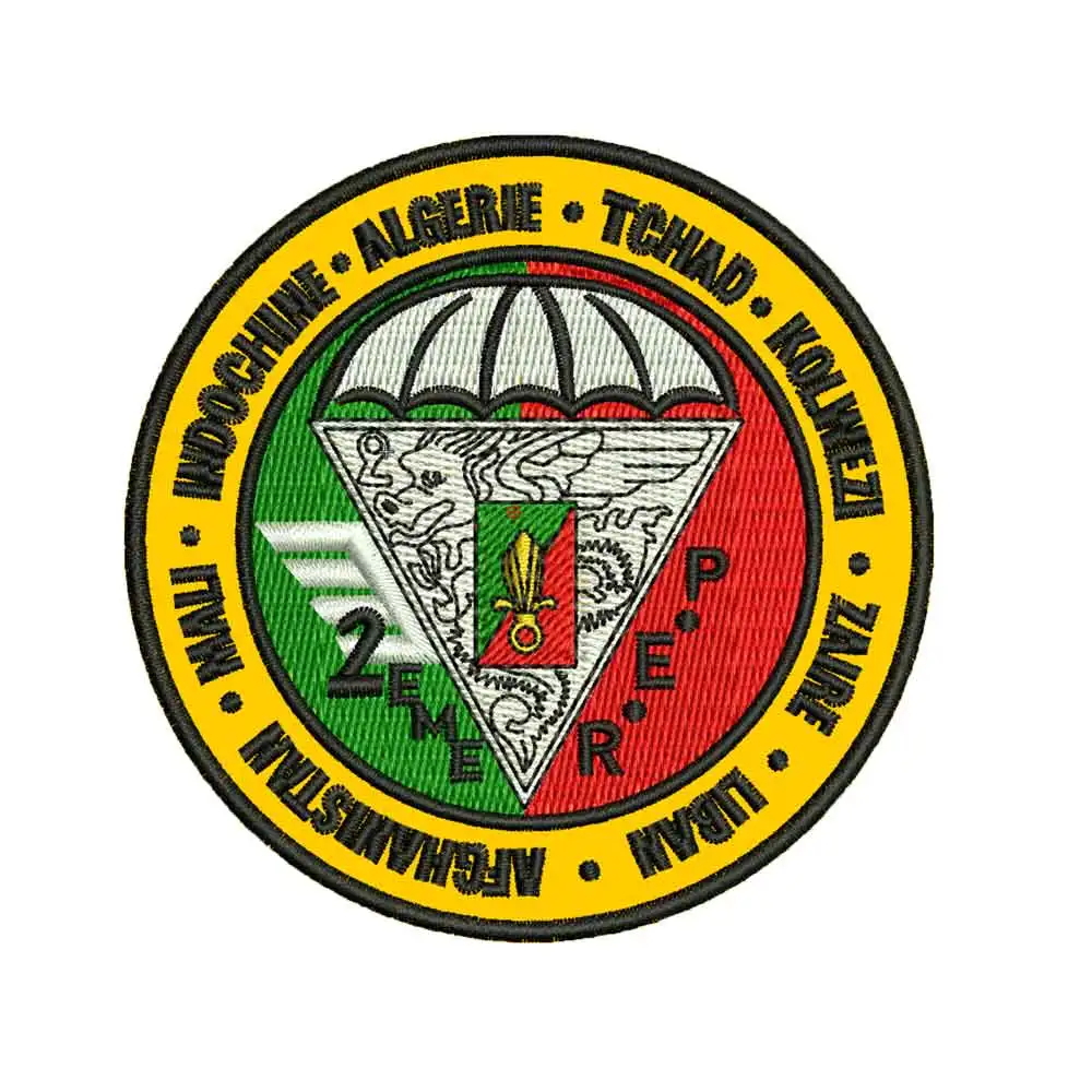 

French Foreign Legion 2e REP army tactical embroidery patches WITH HOOK BACKING