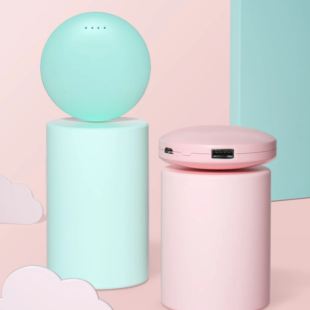 2 в 1 милый USB Перезаряжаемые грелка для рук и 4000ma Мощность power Bank 5V Мини