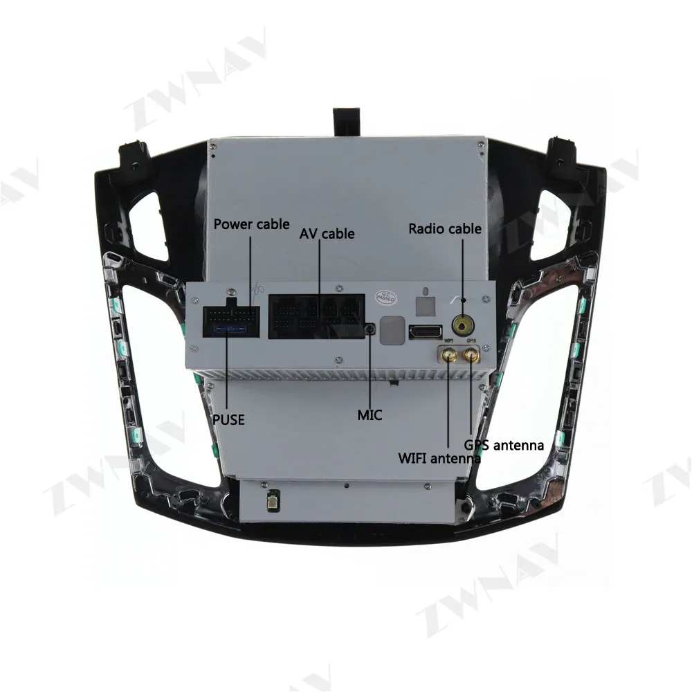 Вертикальный Tesla стиль экран Android 9 0 Автомобильный мультимедийный плеер для Ford Focus