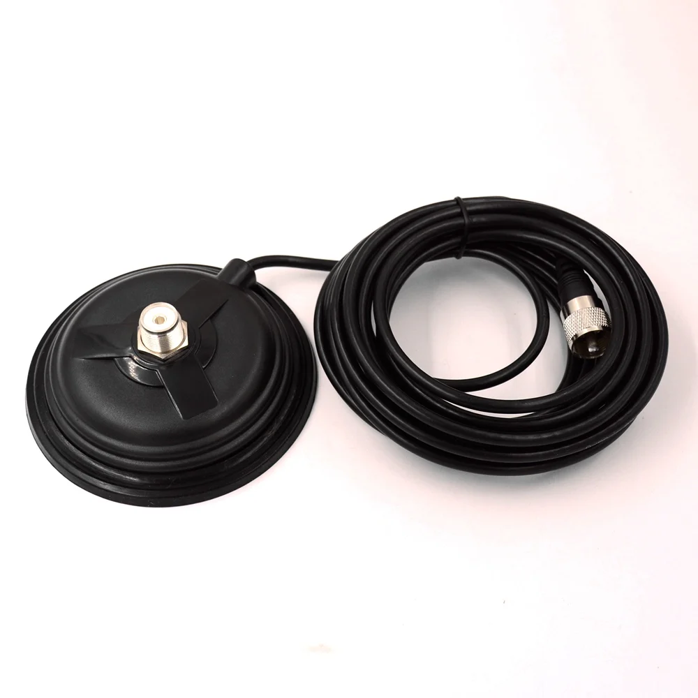 11cm/16cm Mobile Car Antenna Magnetic Roof Mount Base& 4m Cable UHF-M PL259 connector Mobile truck taxi antena base