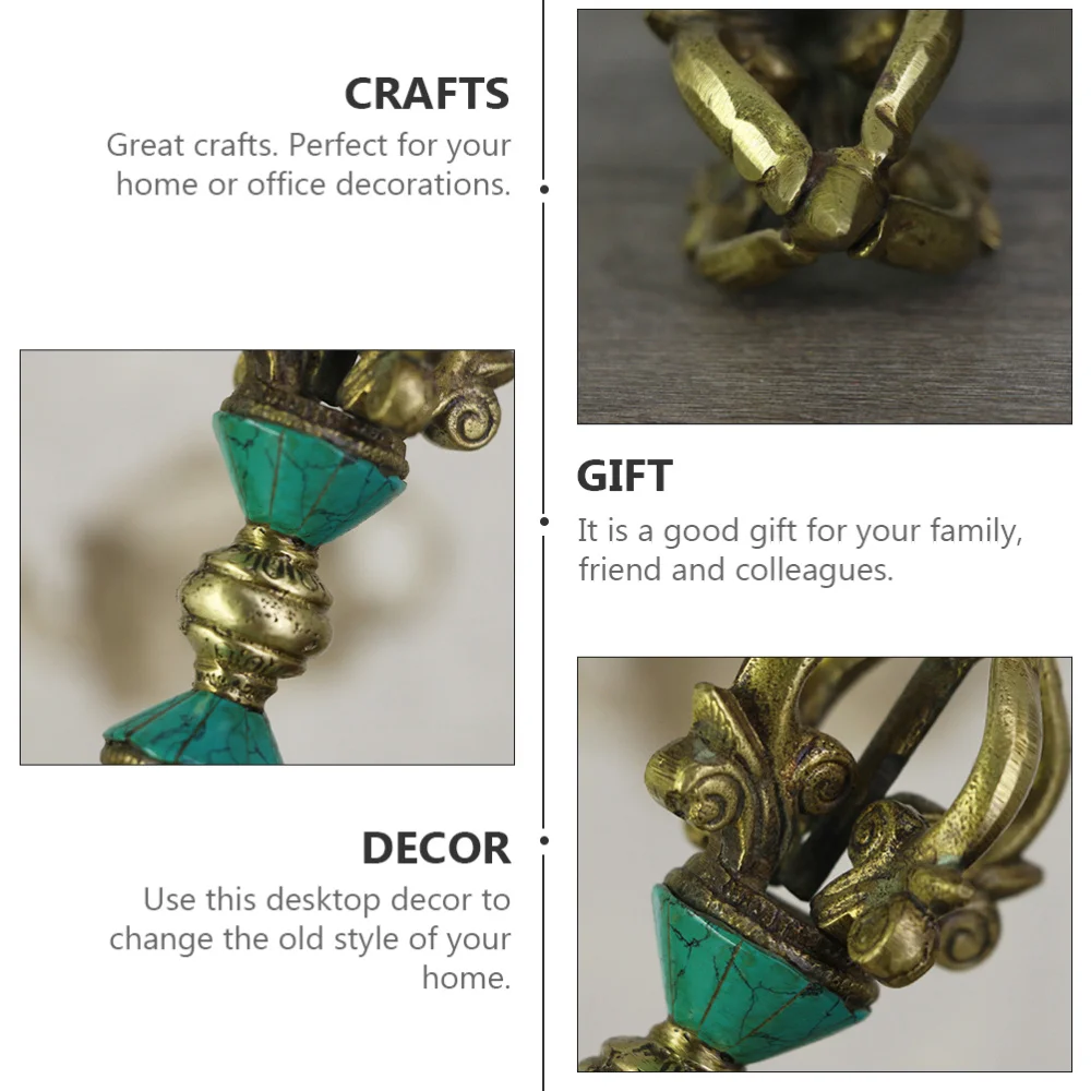 

1Pc Nepal Pure Copper Vajra Pestle Creative Household Vajra Pestle Decor