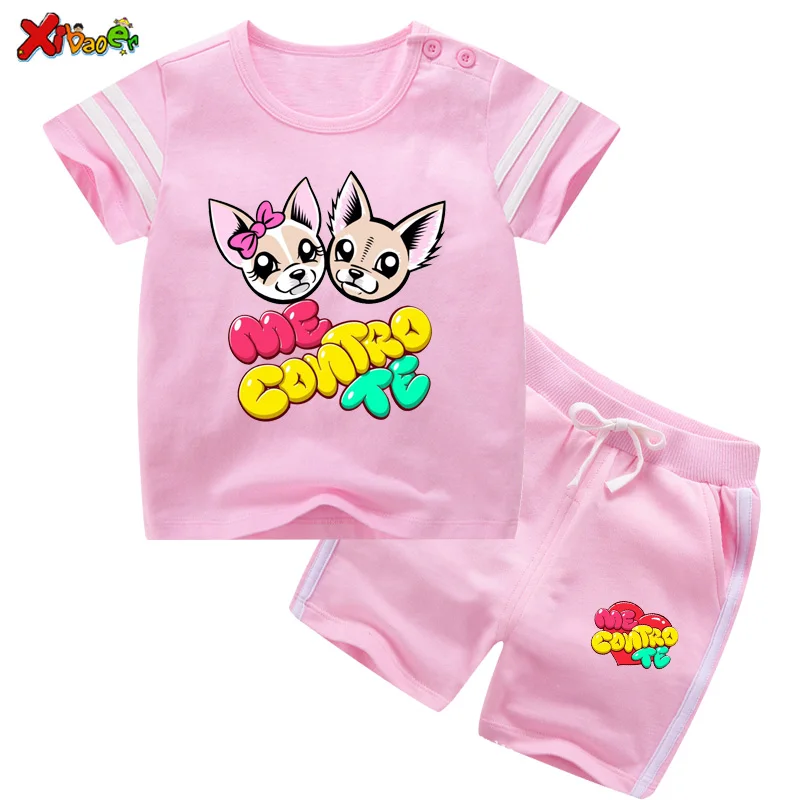 Toddler Girl Clothing Sets Cute Me Contro Te Cute Kids Costumes Short Sleeve Children's 2pcs Outfit Sets Sport Baby Girl Clothes