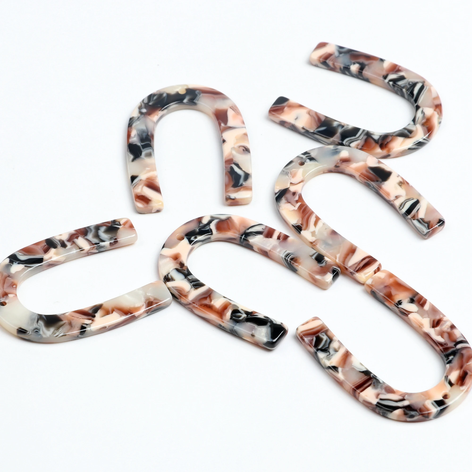 Серьги в виде черепахи подвески из ацетата u образные серьги 35x26 мм ACE250|Шармы| |