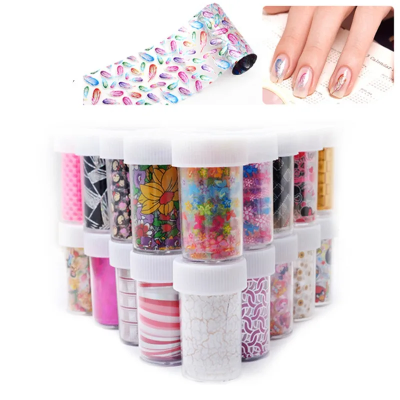 Переводная Фольга для дизайна ногтей 120*4 см поставки наклеек Украшения
