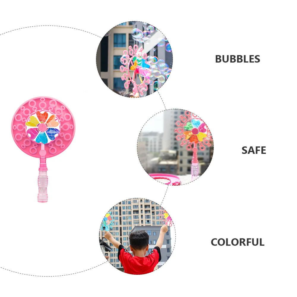 

2PCS Bubble Windmill Wand Practical Bubble Windmill Funny Bubble Windmill