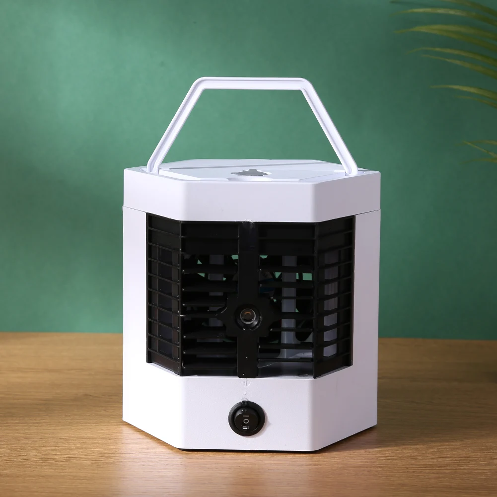 

Mini Air Conditioner Cooler Purifier Desktop Standing Mist Spray Humidifier Portable Office Table Cooling Fan Desktop Ventilador