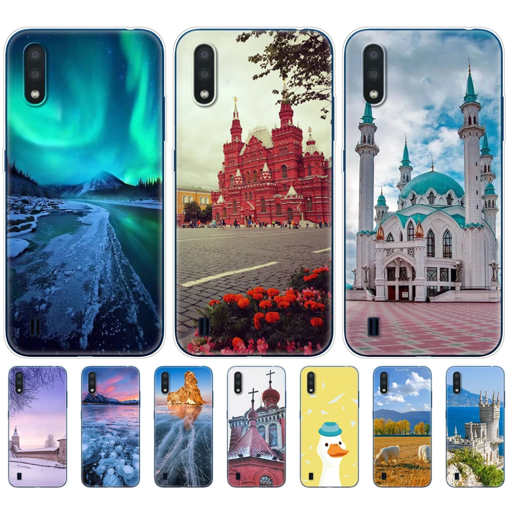 

Case For Samsung A01 Soft Silicon Back Cover transparent phone cases For Samsung Galaxy A01 GalaxyA01 A 01 A015 Case 5.7inch