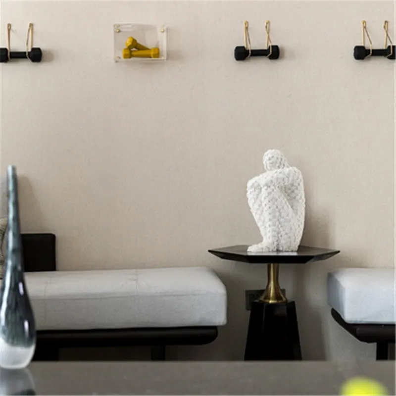 Креативная абстрактная Мозаика из смолы черная мужская фигура для мышления