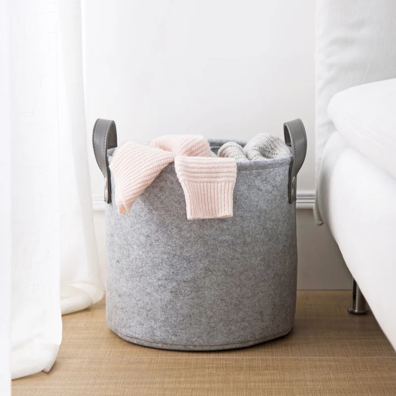 Креативная войлочная ткань корзины для хранения Бытовая многофункциональная