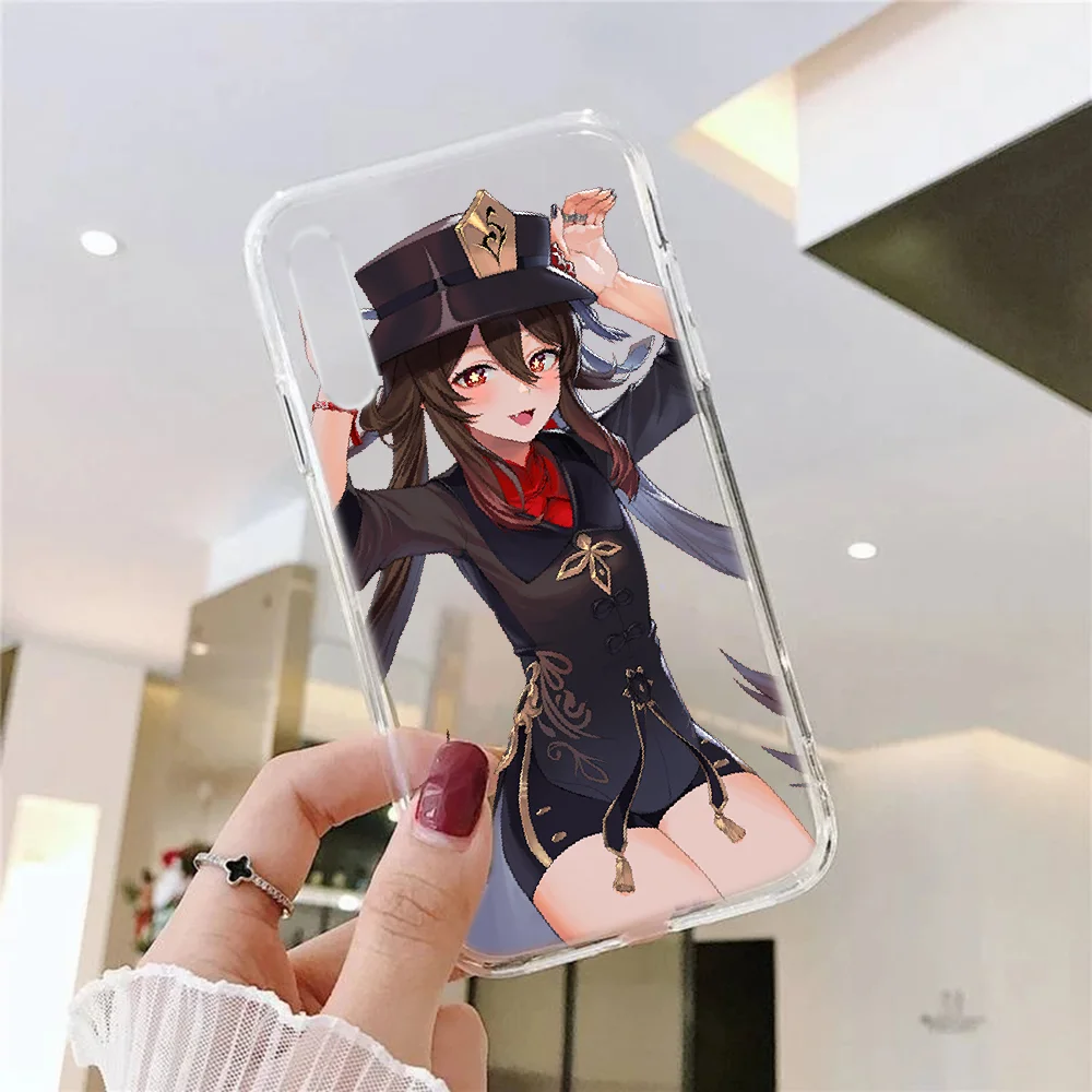 Чехол Hu Tao Genshin для телефона Samsung Galaxy A 3 5 7 8 10 20 21 30 40 50 51 70 71 E S 2016 2018 4G Прозрачный