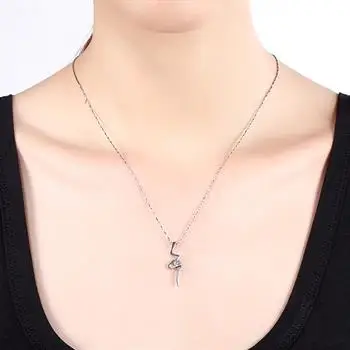 

Simple Jewelry for Women Cubic Zirconia Necklace Iiregular Pendant Necklace 2 colors