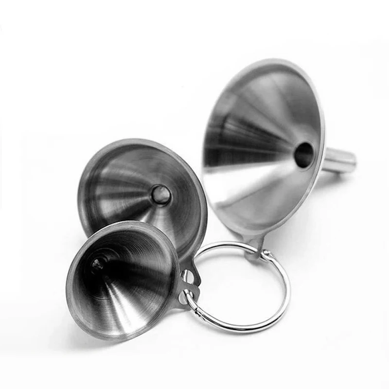 3 Размера Фильтра из Нержавеющей Стали Домашняя Кухонная Бутыль для Масла Сливка Висячее Винное Лейка Виноградный Венчик Набор из Трех Частей.