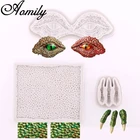 Силиконовая форма для торта Aomily с глазами динозавра, монстра, лапой, для шоколада, желе, конфет, формы для мыла, инструменты для украшения торта