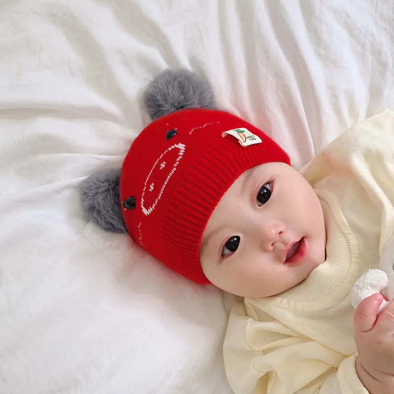 Новая брендовая От 0 до 2 лет детская шапочка шапка для мальчиков зимняя девочек