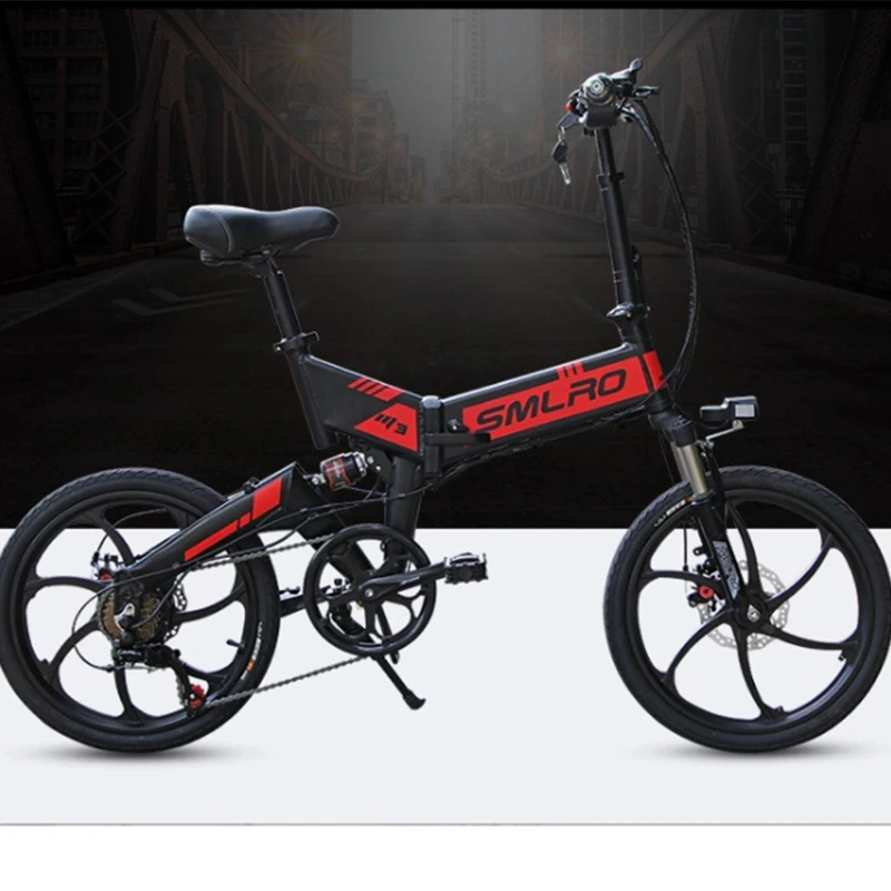 Electric Bicycle Assisted Mountain Folding Bike 36v 10AH 350W Powerful 20Inch Double Disc Brake Electric vehicle men women