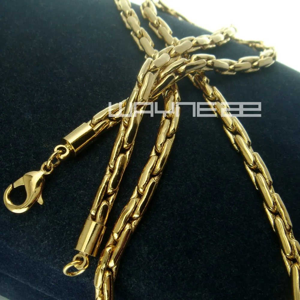 Мужское колье золотистого цвета N249 длина 50 см или 60 ширина 3 мм|men gold|necklace necklacenecklace