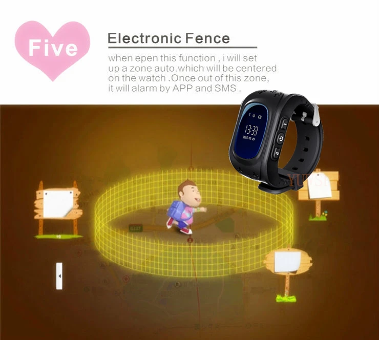 Детские часы с GPS-трекером SOS GPS местоположение SIM-карта IOS Android сотовый телефон