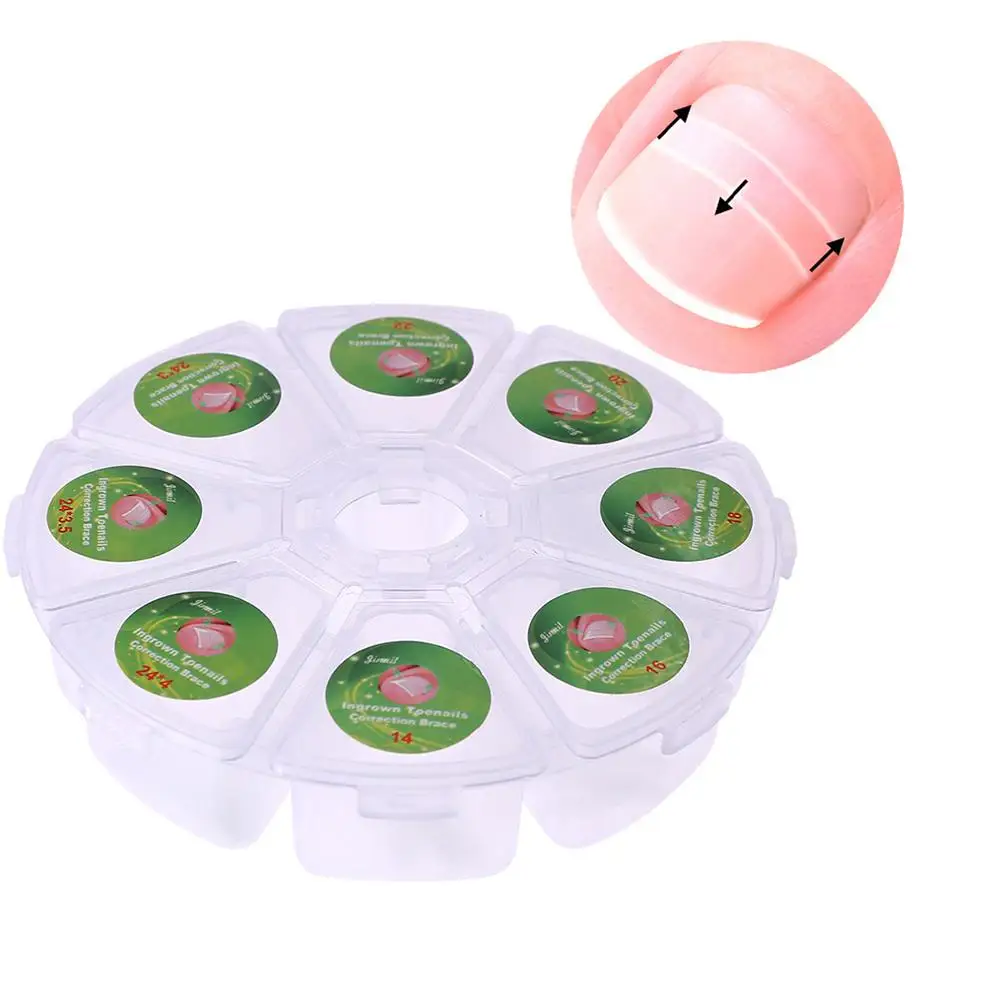 

100 шт./коркор. вросший педикюр выпрямитель ногтей для ногтей зажим для ногтей Наклейка для коррекции ногтей s Наклейка для ногтей