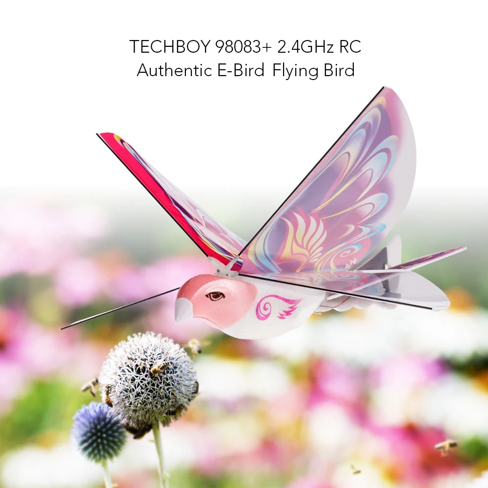 TECHBOY 98083 + 2 4 GHz Подлинная электронная птица бабочка летающая радиоуправляемые