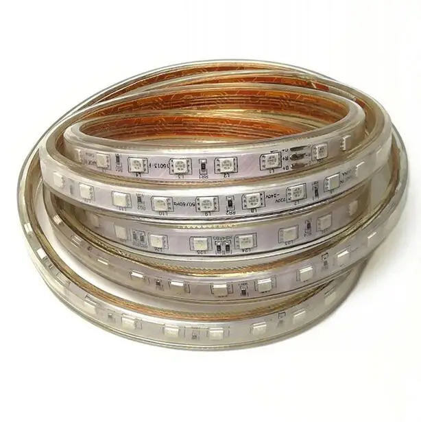 Светодиодная лента RGB гибкий светильник s SMD5050 водонепроницаемый 220 В 230 240 в