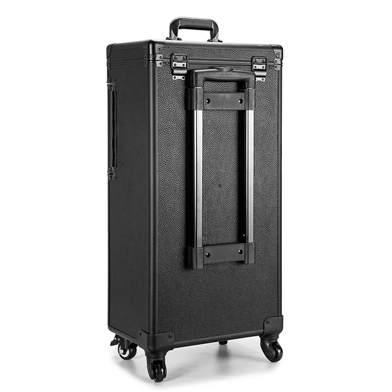 Large capacity Luggage for makeup Women Dresser Suitcase artist's Cosmetic Bag Make-up Case Aluminum frame toiletries box | Багаж и