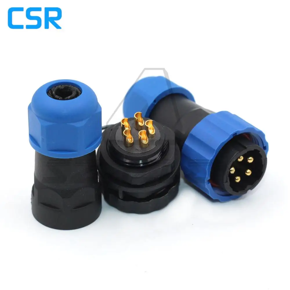 Разъем SD20 5-контактный водонепроницаемый IP67 для автомобильного промышленного