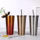 Кружка из нержавеющей стали с крышкой, 500 мл