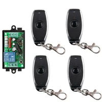 ac 220 v 1ch wireless remote control switch system receiver one button metal remote lamp windowgarage door