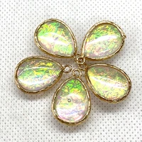 2 pieces of resin synthetic drop shaped pendants exquisite fashion pendants diy jewelry making jewelry accessories size 15x23 mm